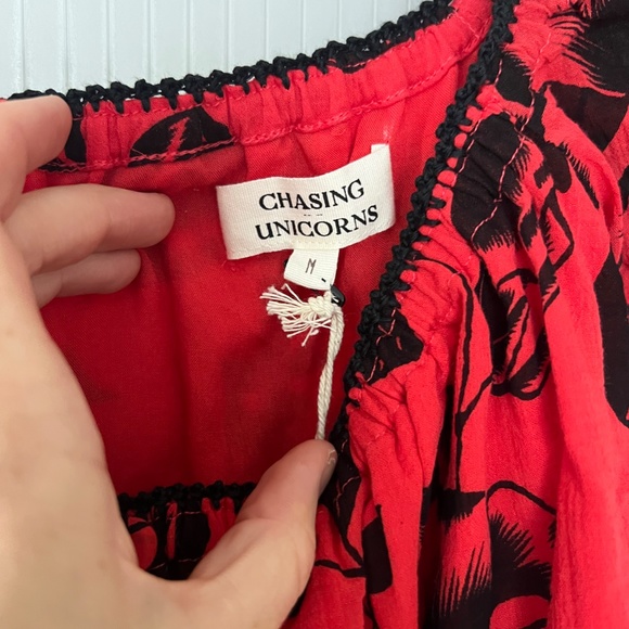 Chasing Unicorns Georgia Rain Cotton Gauze Dress-Medium - Picture 6 of 6